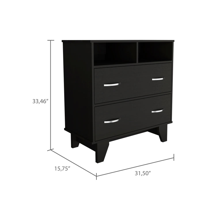 2 Drawer 2 Shelf Dresser Wenge
