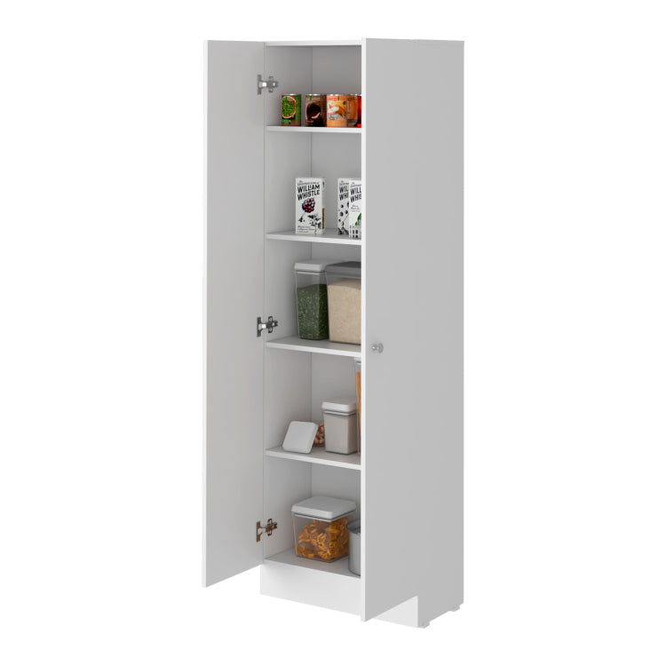 Buxton Rectangle 2 Door Storage Tall Cabinet White