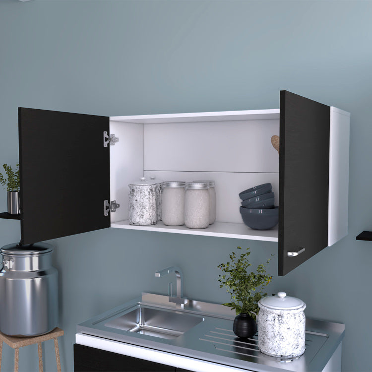 Carbon Espresso Rectangle 2 Door Wall Cabinet
