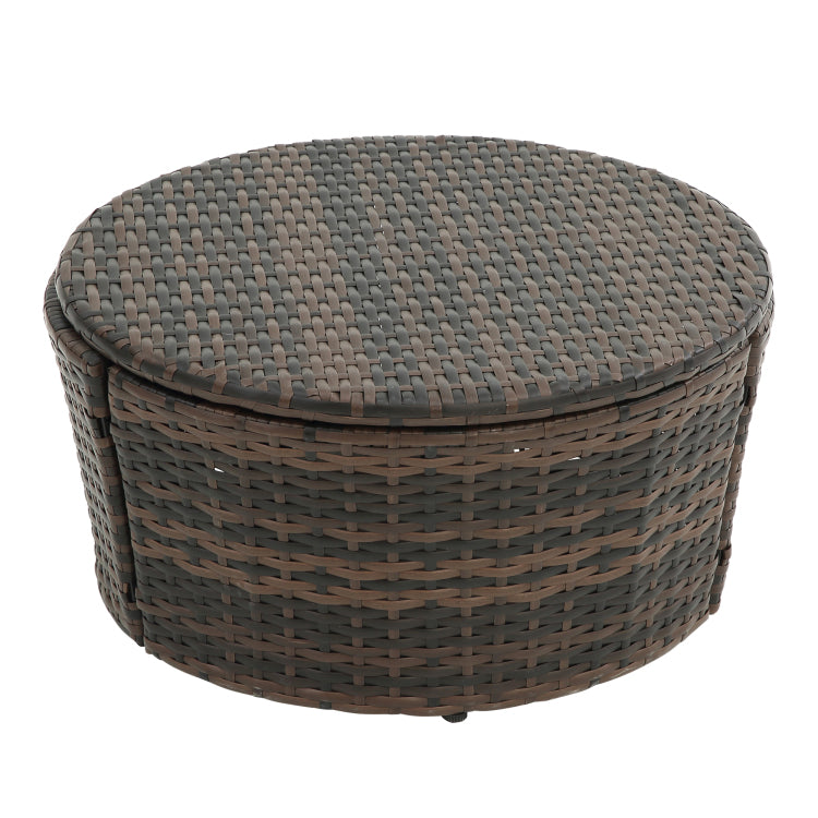 Kd Rattan Round Lounge With Canopy Bali Canopy Bed Outdoor, Wicker Outdoor Sofa Bed With Lift Coffee Table