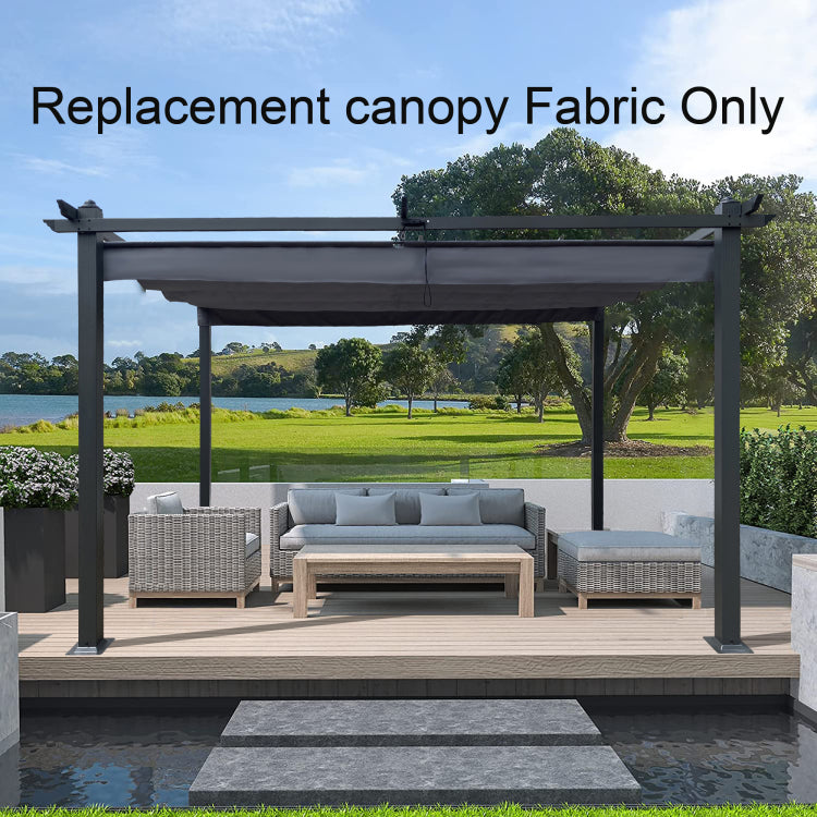 Replacement Canopy Top Cover Fabric For 13 X 10 Ft Outdoor Patio Retractable Pergola Sun Shelter Canopy
