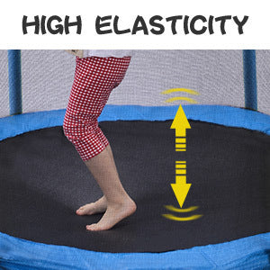 5.5Ft Trampoline For Kids 65" Outdoor & Indoor Mini Toddler Trampoline With Enclosure, Basketball Hoop And Ball Included