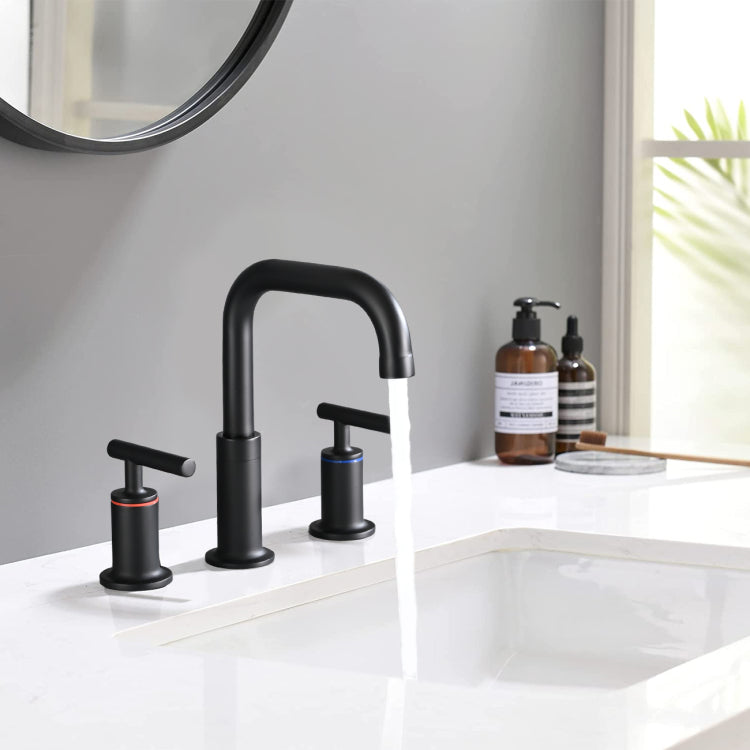 8 Inch Widespread Bathroom Sink Faucet With Pop Up Drain