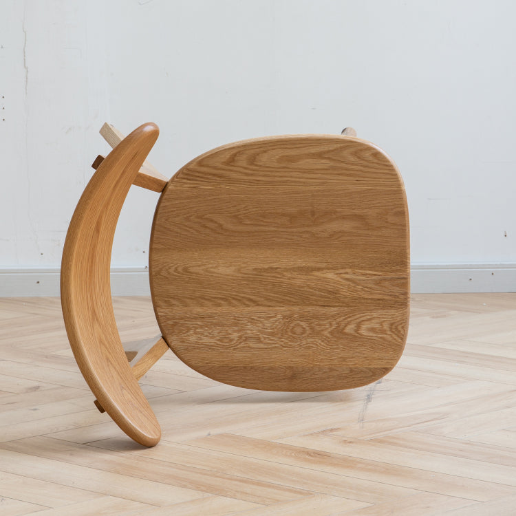 Set Of 2 Pcs Dining Chair Wooden Fas Grade Oak Natural Wood Made In North America 100% Dirt Free Wood Chair Solid Chair Table Chair Wooden Living Room Chair Simple And Natural 46.5 * 54 * 80Cm