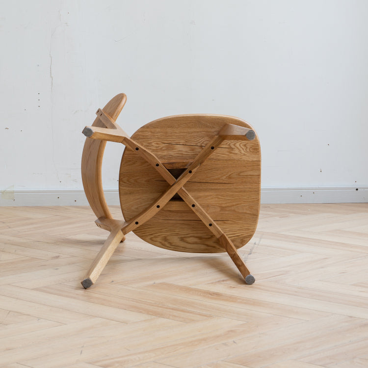Set Of 2 Pcs Dining Chair Wooden Fas Grade Oak Natural Wood Made In North America 100% Dirt Free Wood Chair Solid Chair Table Chair Wooden Living Room Chair Simple And Natural 46.5 * 54 * 80Cm