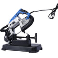 High Performance Portable Band Saw With Removable Steel Base, 45 90 Cutting, 10A 1100W Motor, 5 Inch Depth Cut