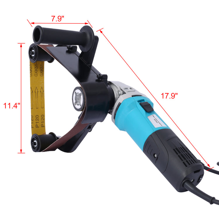 Stainless Steel Tube Belt Sander Polisher,Pipe Sander,Belt Grinder,110V 1300W With Alumina Oxide Sanding Grinding And Polishing