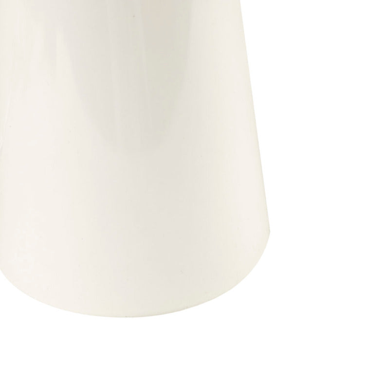 Triangular Ceramic And Wood Table Lamp