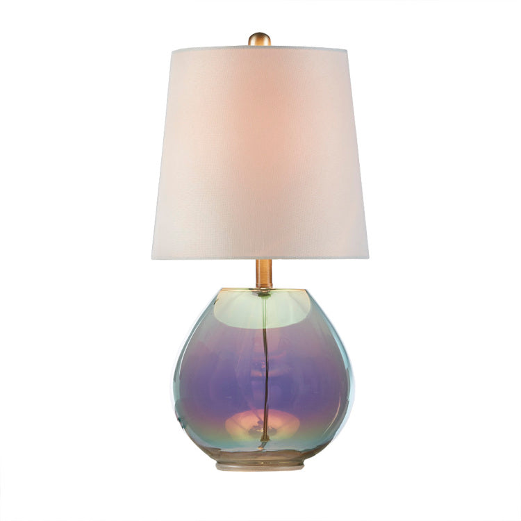 Iridescent Glass Table Lamp