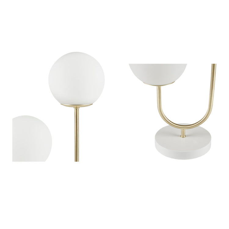Metal 2 Light Globe Table Lamp