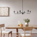 6 Light Metal Chandelier