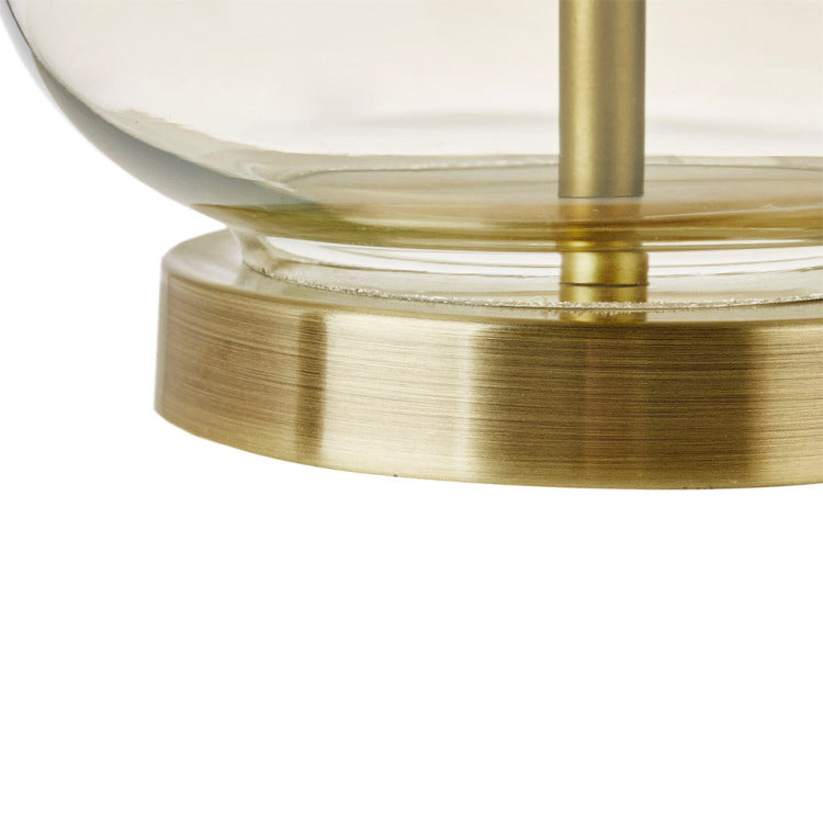 Curved Glass Table Lamp, Set Of 2