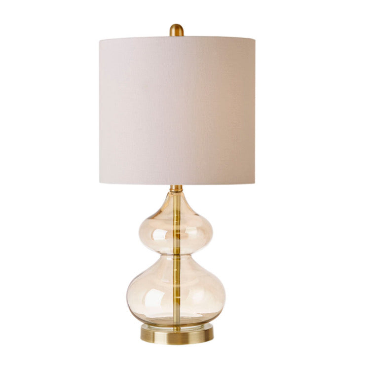 Curved Glass Table Lamp, Set Of 2