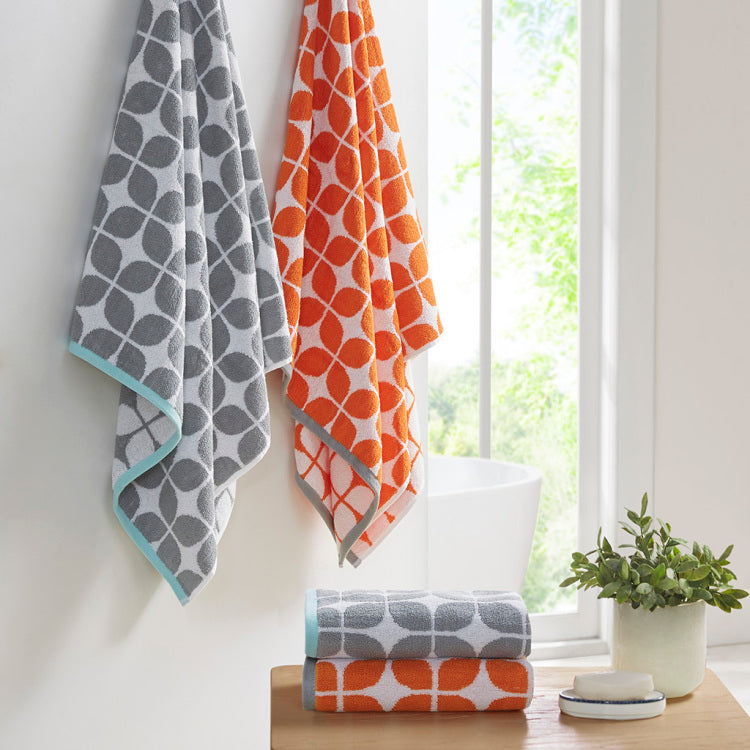 Cotton Jacquard Bath Towel 6 Piece Set