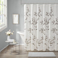 Burnout Printed Shower Curtain Grey 72X72"