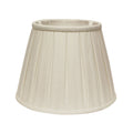 Slant Linen Box Pleat Softback Lampshade With Washer Fitter, White