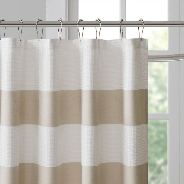 Shower Curtain With 3M Treatment Taupe 72X72"