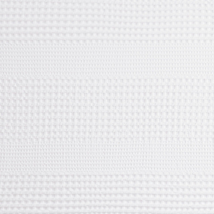 Super Waffle Textured Solid Shower Curtain