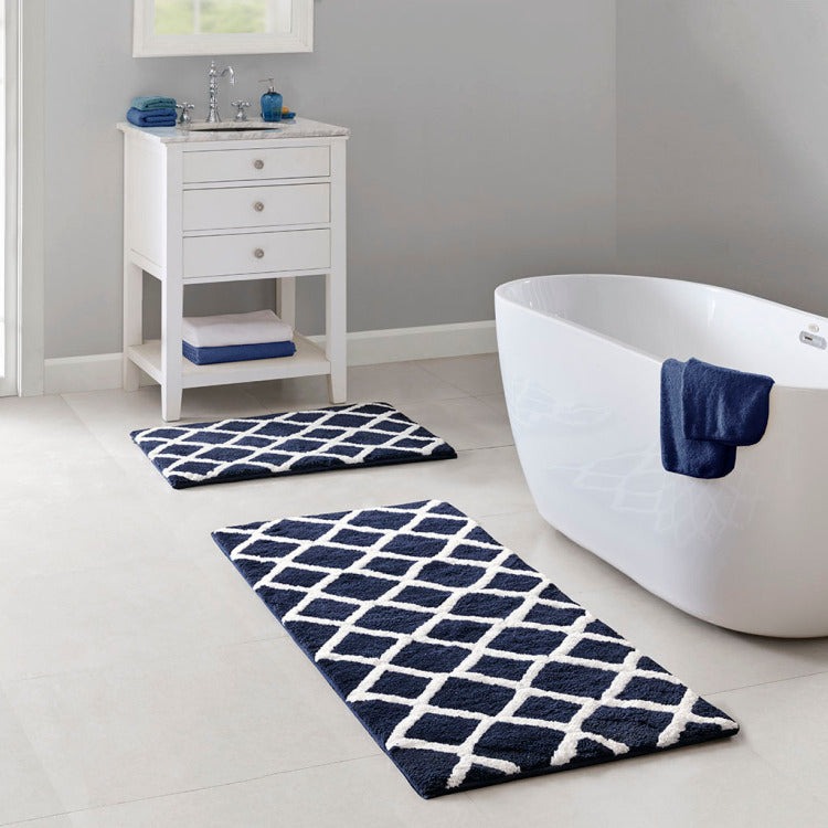 Reversible High Pile Tufted Bath Rug