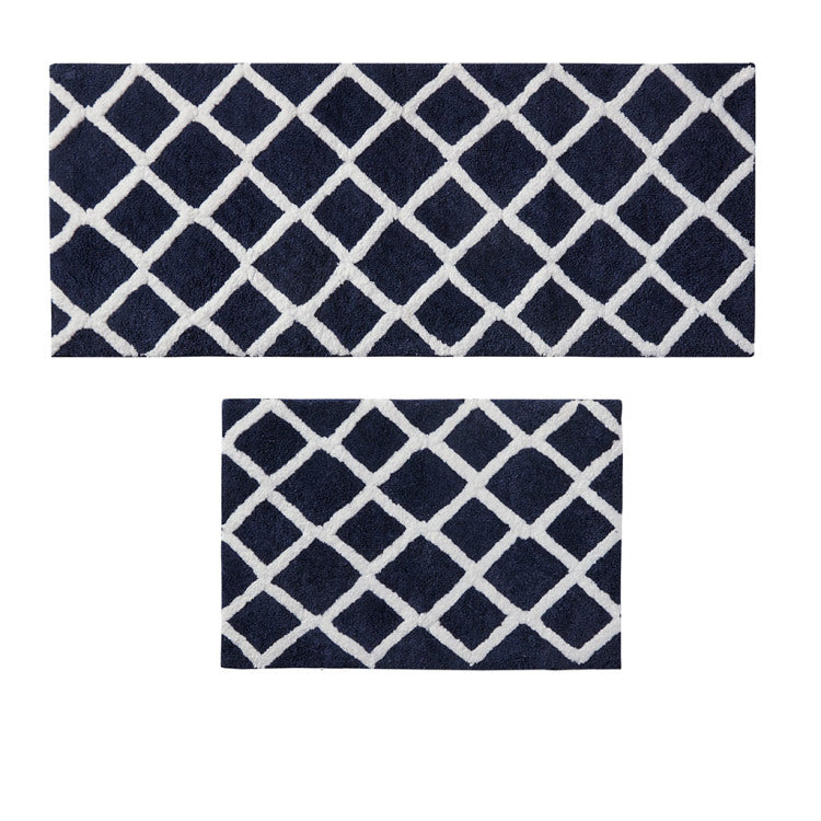 Reversible High Pile Tufted Bath Rug