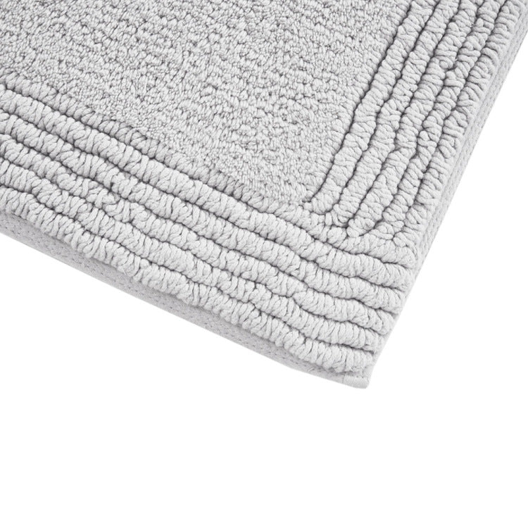 100% Cotton Tufted 3000Gsm Reversible Bath Rug Grey 24X72"