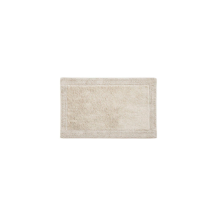 100% Cotton Tufted 3000 Gsm Reversible Bath Rug Natural 21X34"