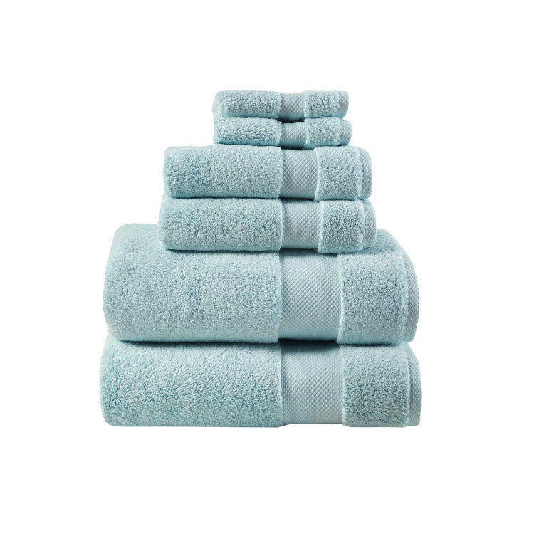 1000Gsm 100% Cotton 6 Piece Towel Set