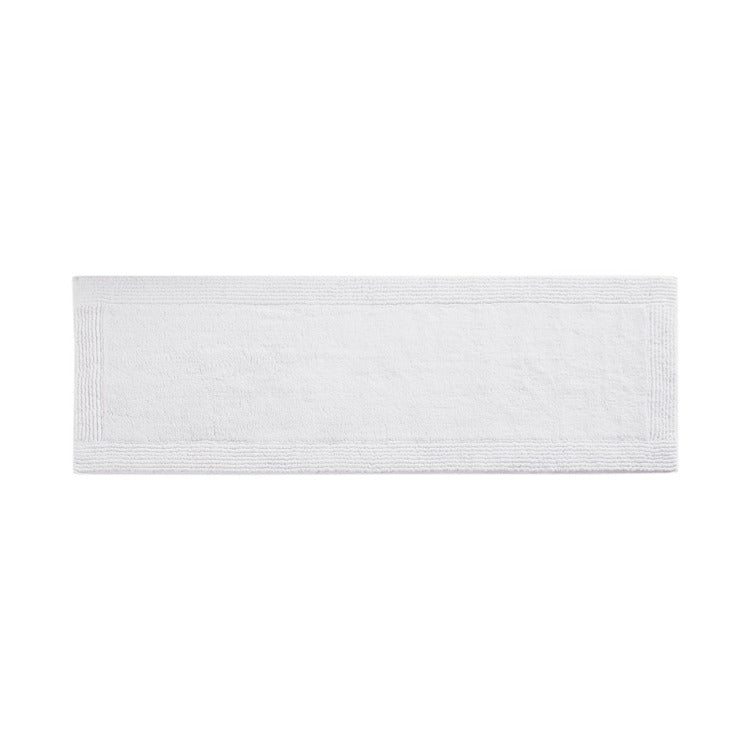 100% Cotton Tufted 3000 Gsm Reversible Bath Rug White 24X72"