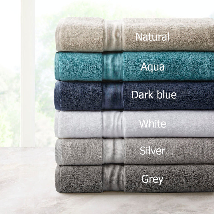 100% Cotton Bath Sheet Antimicrobial 2 Piece Set