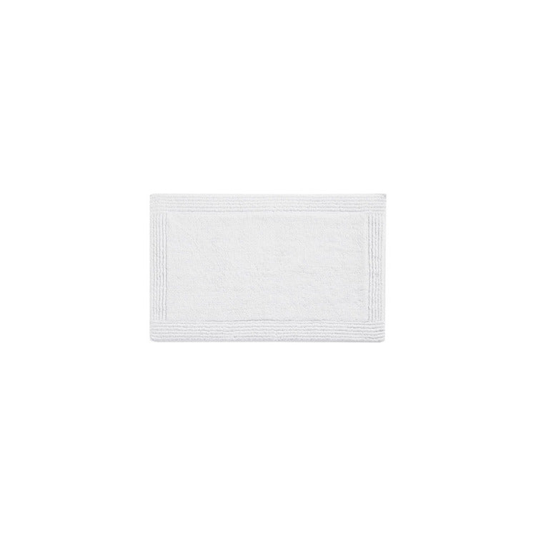 100% Cotton Tufted 3000 Gsm Reversible Bath Rug White 21X34"