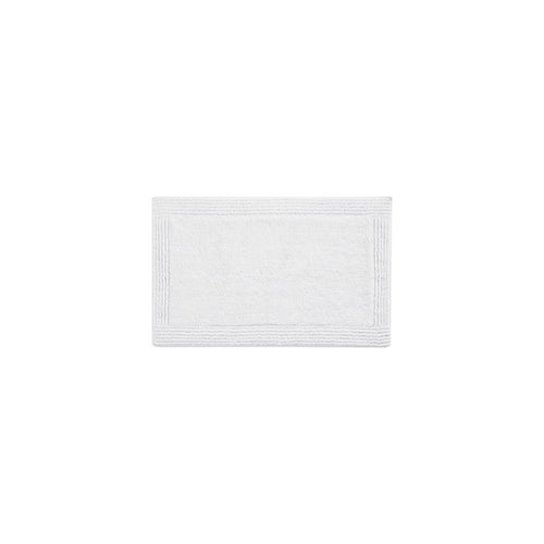 100% Cotton Tufted 3000 Gsm Reversible Bath Rug White 21X34"