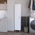 Andrews 1 Door 5 Shelf Tall Storage Cabinet White