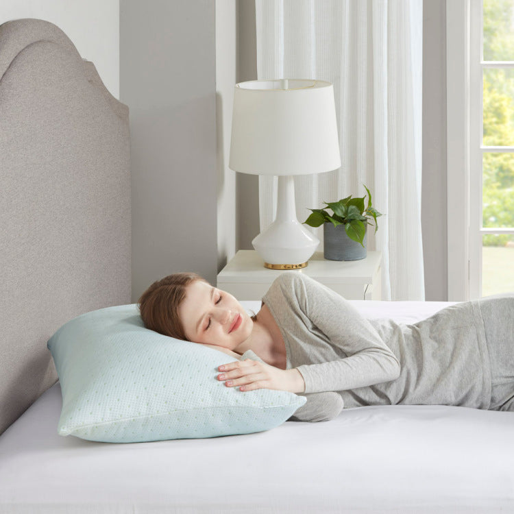 Shredded Memory Foam Pillow With Rayon Blend Cover