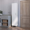 Stephan 1 Door 4 Shelf Tall Storage Cabinet White