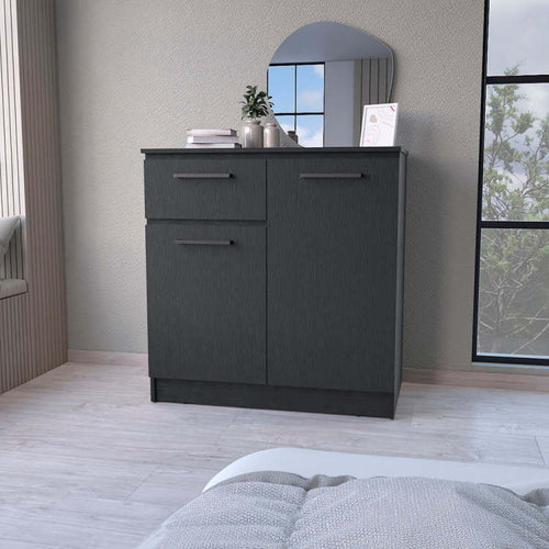 2 Door 1 Drawer Dresser Wenge