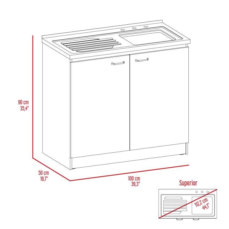 White 4 Door 2 Piece Kitchen Set, Utility Sink Cabinet And Pantry Cabinet