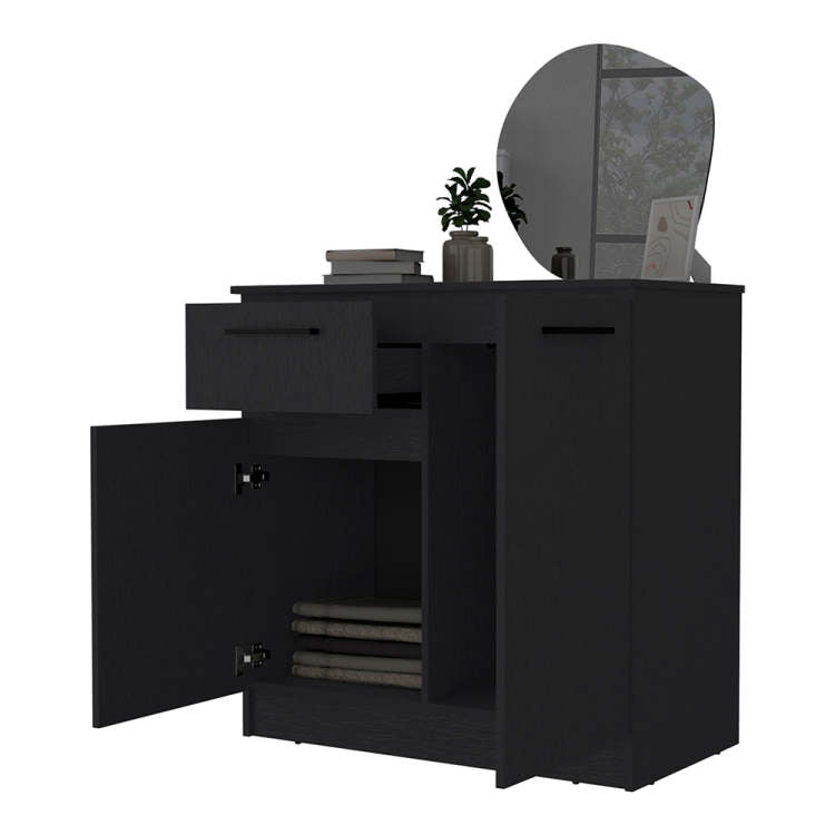 2 Door 1 Drawer Dresser Wenge