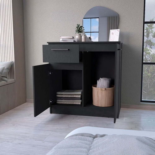 2 Door 1 Drawer Dresser Wenge