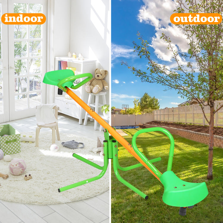 360 Degree Rotation Outdoor Kids Spinning Seesaw Sit And Spin Teeter Totter Outdoor Playground Equipment Swivel Teeter Totter For Backyard