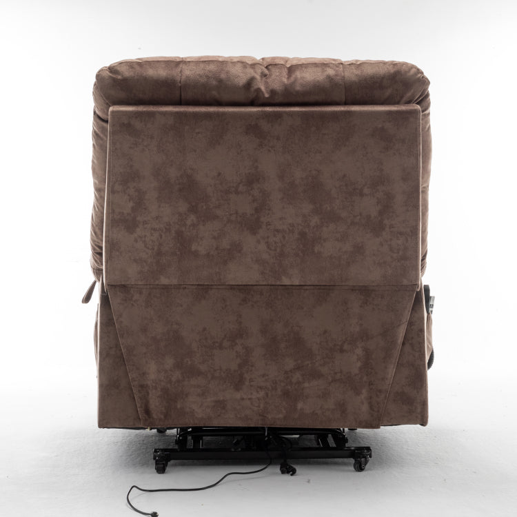Lift Chair For Big And Tall Person With Inconvenient Legs: High Density Foam Lift Sofa With Heat And Massage, 2 Pockets, 2 Cup Holder, 2 Remote, 2 Okin Motor