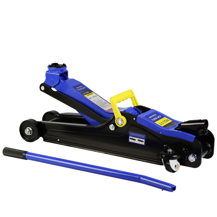 2 Ton Low Profile Floor Jack, Heav Yduty Steel Racing Floor Jack With Single Piston Quicklift Pump, Floor Jack Lifting Range 3.3" 15.2"