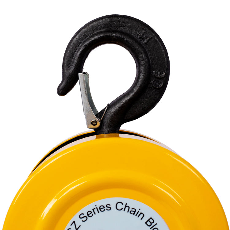 Chain Hoist 2200Lbs 1T Capacity 10Ft With 2 Heavy Duty Hooks,Manual Chain Hoist Steel Construction,Yellow