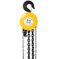 Chain Hoist 11000Lbs 5T Capacity 10Ft With 2 Heavy Duty Hooks,Manual Chain Hoist Steel Construction,Yellow