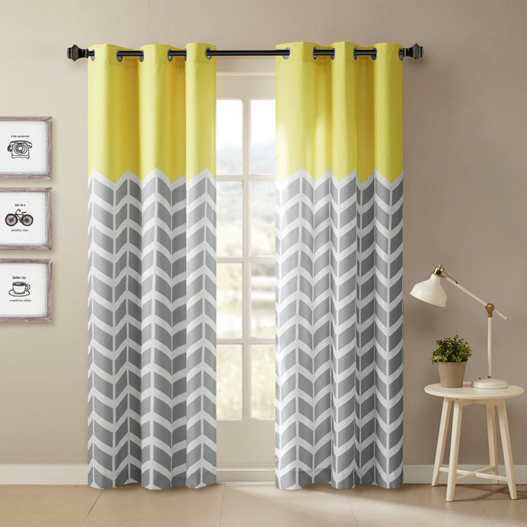 Printed Room Darkening Grommet Top Panel Pair