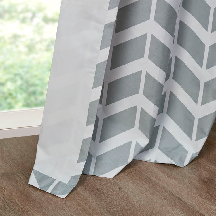 Printed Room Darkening Grommet Top Panel Pair