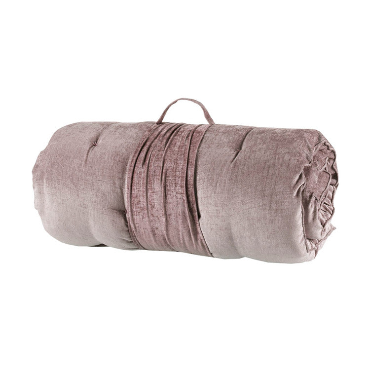Poly Chenille Lounge Floor Pillow Cushion Blush 27" X 74"