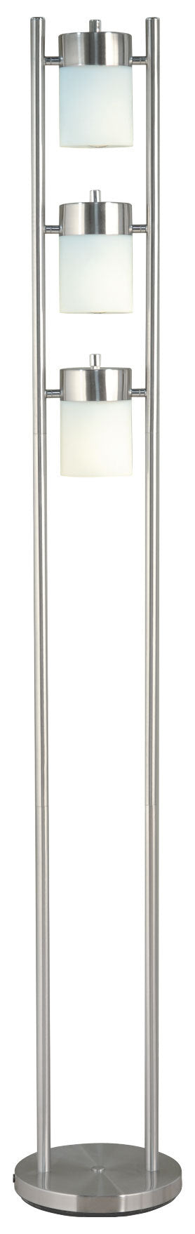 65"H 3 White Head With Two Way Adjustable Floor Lamp 1 Pc Ctn 1.10 Cu Ft 12.32 G.W. Lbs