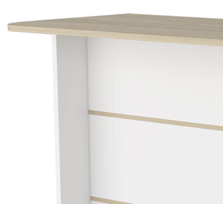 White And Light Pine 3 Tier Shelf Kitchen Island