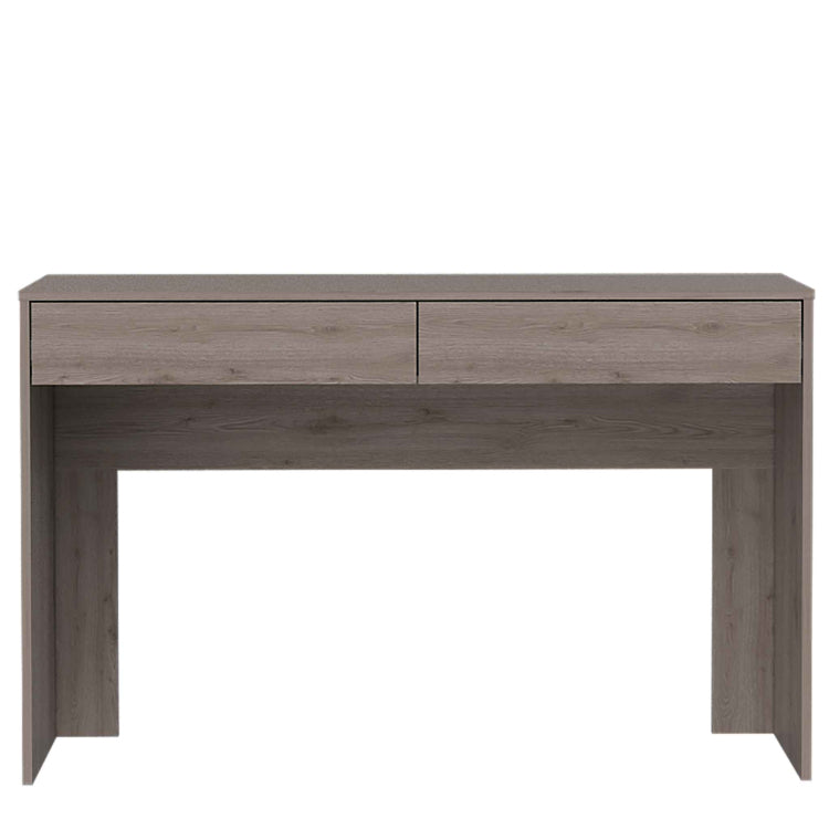 Meridian 2 Drawer Writing Desk Light Gray