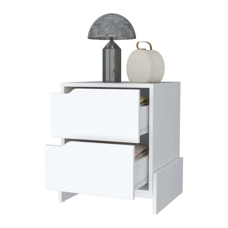 Ralston 2 Drawer Nightstand In White